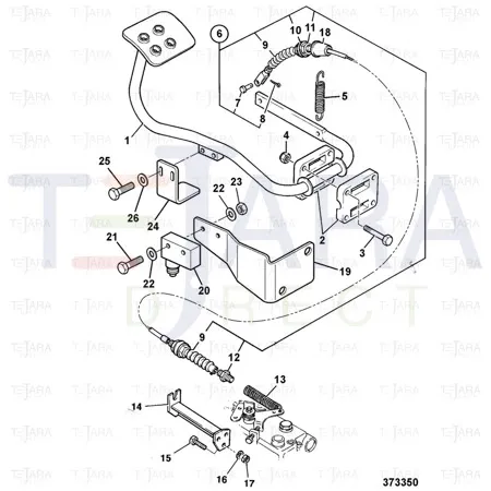 JCB Part No.# 331/20558, CABLE THROTTLE/ACC - JCB Spare Parts