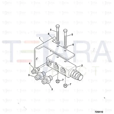 JCB Part No.# 25/222637, Valve, Counterbalance - JCB Spare Parts