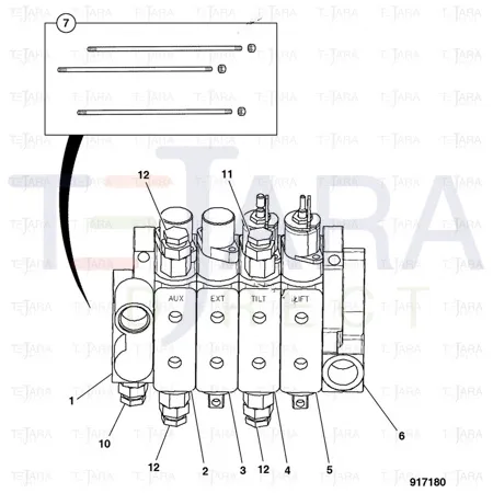 JCB Part No.# 25/222428, Valve Relief - JCB Spare Parts