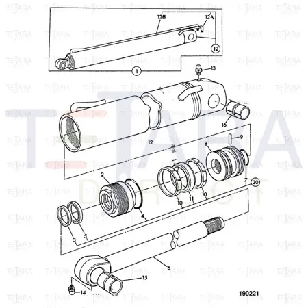 JCB Part No.# 1211/0021, SPRING STEEL BUSH - JCB Spare Parts