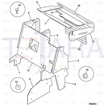 JCB Part No.# 829/31315, SPACER - FOAM - JCB Spare Parts