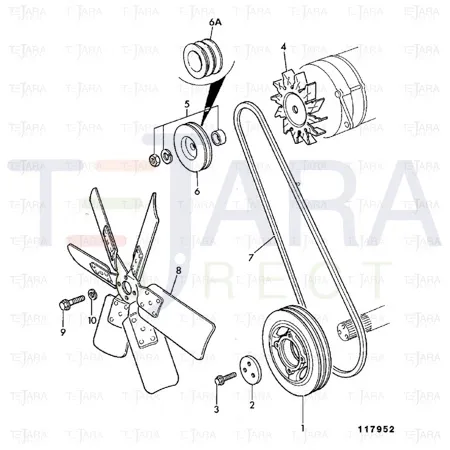 JCB Part No.# 209/02321, FAN 18" - JCB Spare Parts