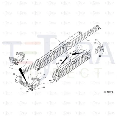 JCB Part No.# 1318/0310Z, Screw Set M8x40 Ny - JCB Spare Parts