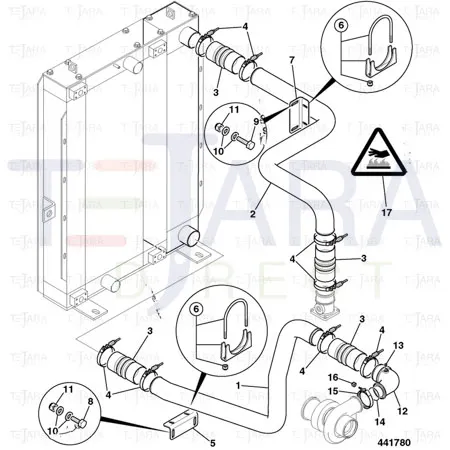 JCB Part No.# 02/911204, NUT, LOCK - JCB Spare Parts