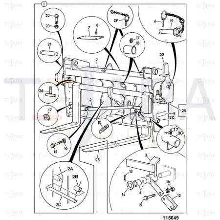 JCB Part No.# 809/00127, BEARING 50 * 60 * 30 - JCB Spare Parts