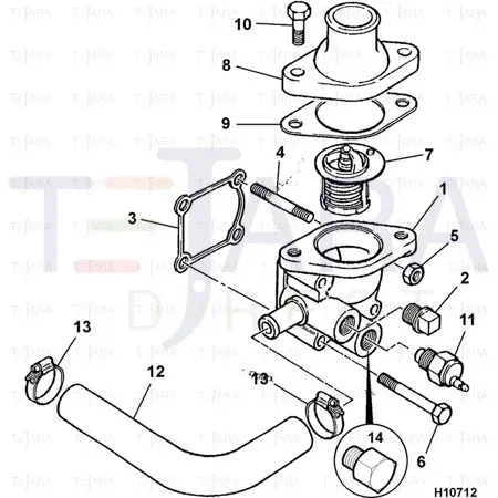 JCB Part No.# 02/630846, CLIP - JCB Spare Parts