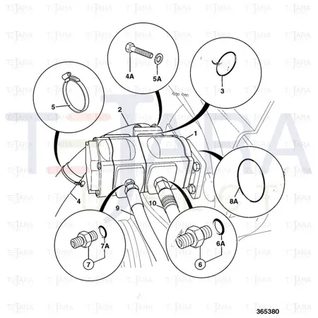 JCB Part No.# 615/29700, HOSE - JCB Spare Parts