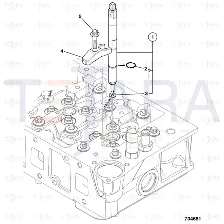 JCB Part No.# 320/06687, INJECTOR - 100KW TCA(38966) - JCB Spare Parts