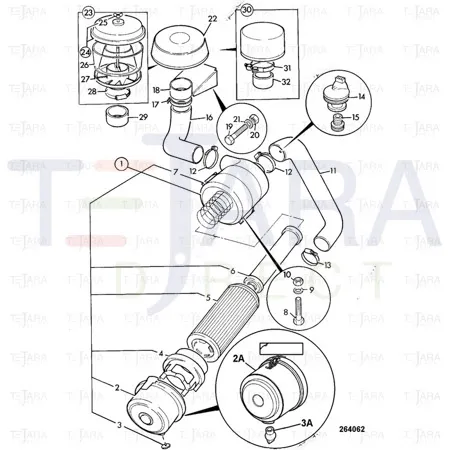 JCB Part No.# 32/917802, RING PULSATION - JCB Spare Parts