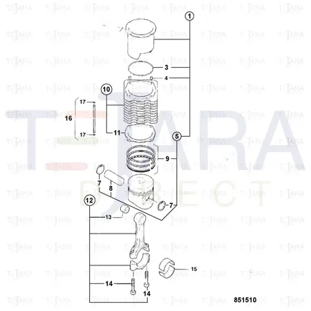JCB Part No.# 5435/20828, BEARING - JCB Spare Parts