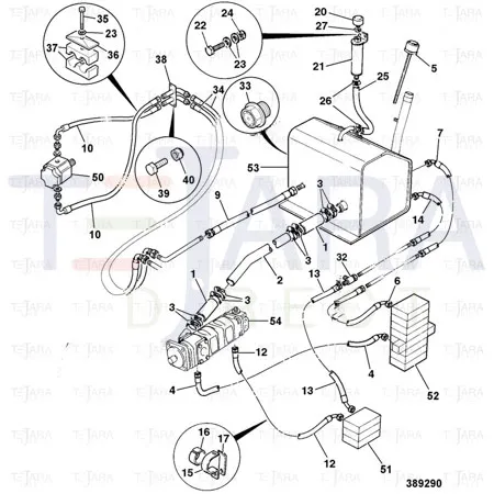JCB Part No.# 637/31400, HOSE - JCB Spare Parts