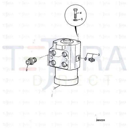 JCB Part No.# 35/902100, Valve steer - JCB Spare Parts