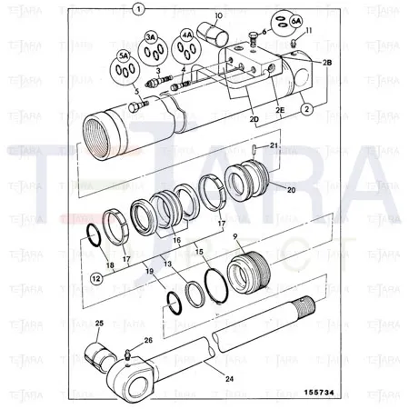 JCB Part No.# 928/06001, C-V  CBEW-LJN (285bar) 4200 psi - JCB Spare Parts