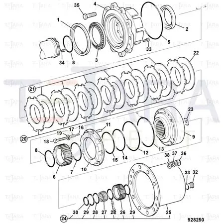 JCB Part No.# 332/C2445, O Ring - JCB Spare Parts