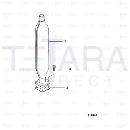 JCB Part No.# 02/601323, Gasket Muffler - JCB Spare Parts