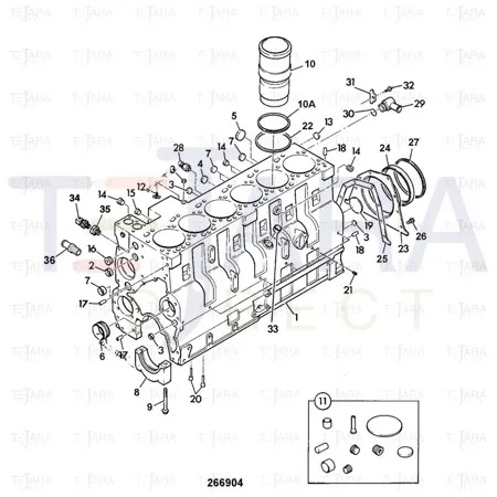 JCB Part No.# 02/910512, Pin dowel - JCB Spare Parts