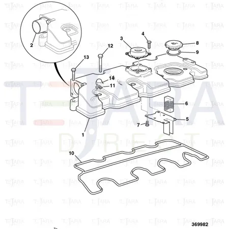 JCB Part No.# 02/634150, GASKET - JCB Spare Parts