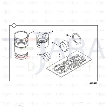 JCB Part No.# 02/950077, Kit-thrust washer - JCB Spare Parts