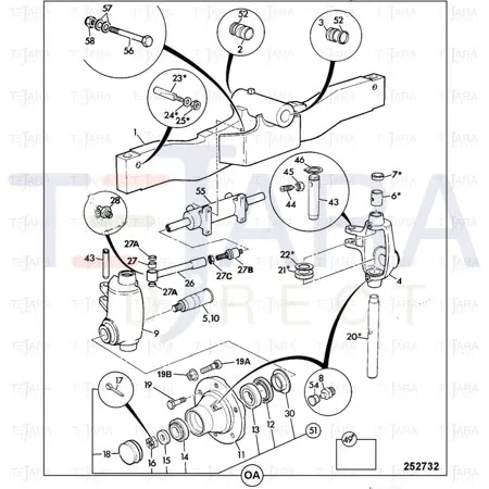 JCB Part No.# 907/04100, SPUR PINION BEARING - JCB Spare Parts