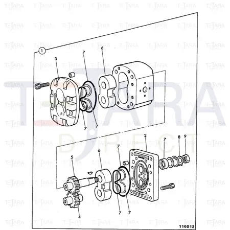 JCB Part No.# 20/952120, SEAL HYD MOTOR - JCB Spare Parts