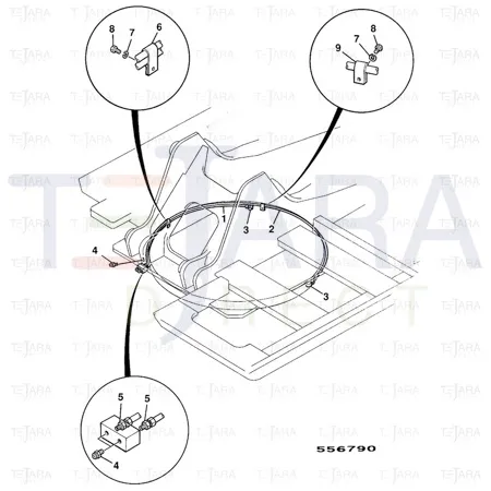 JCB Part No.# KRB0696, PIPE ASSY - JCB Spare Parts