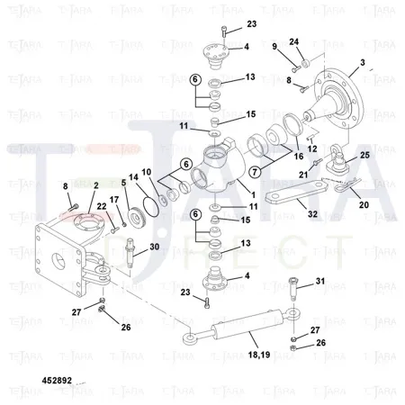 JCB Part No.# 7141/15132, VMT 160 SAFETY BAR - JCB Spare Parts