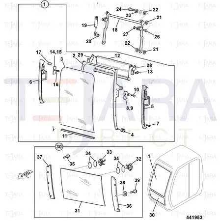 JCB Part No.# 6900/0560, SCREW TRUSS HEAD M6x25 (DIN 798 - JCB Spare Parts