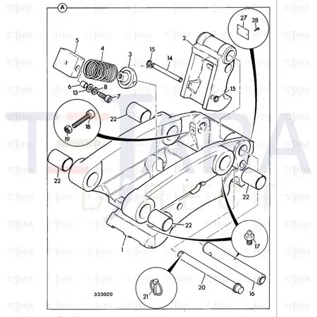 JCB Part No.# 809/00192, LINER BEARING - JCB Spare Parts