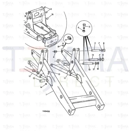JCB Part No.# 809/00102, BEARING - JCB Spare Parts