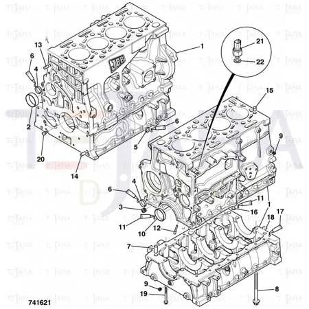 JCB Part No.# 320/01772, O RING.OIL PUMP OUTLET - JCB Spare Parts