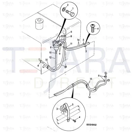JCB Part No.# JHH0030, TUBE - JCB Spare Parts