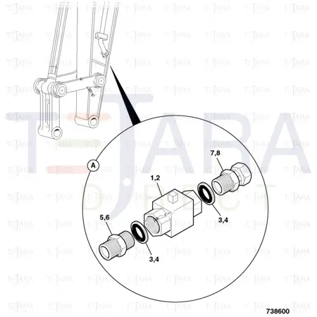 JCB Part No.# 980/89670, Kit-installation ball JS200-260 - JCB Spare Parts