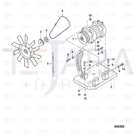 JCB Part No.# 2808/21082, BELT - JCB Spare Parts