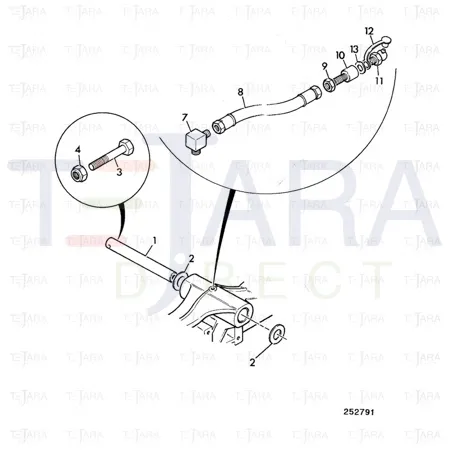 JCB Part No.# 819/00132, SPACER 3.5 GREY - JCB Spare Parts