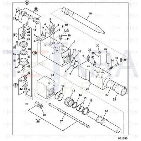 JCB Part No.# 332/A3060, Pin - JCB Spare Parts