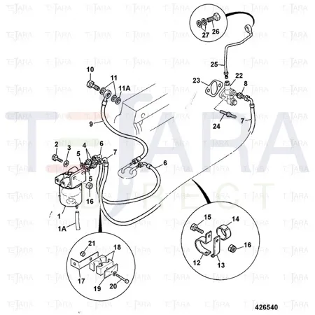 JCB Part No.# 02/910718, PIPE FUEL, L/PUMP - JCB Spare Parts
