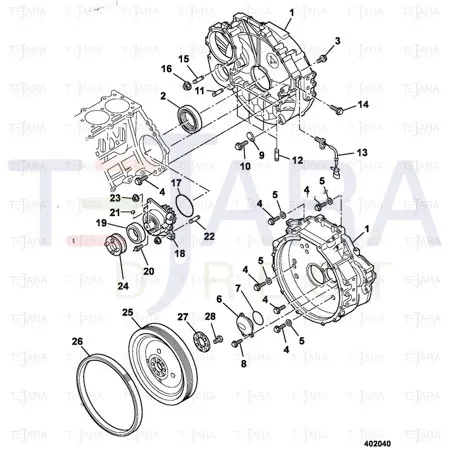JCB Part No.# 02/801147, Plate clamping - JCB Spare Parts
