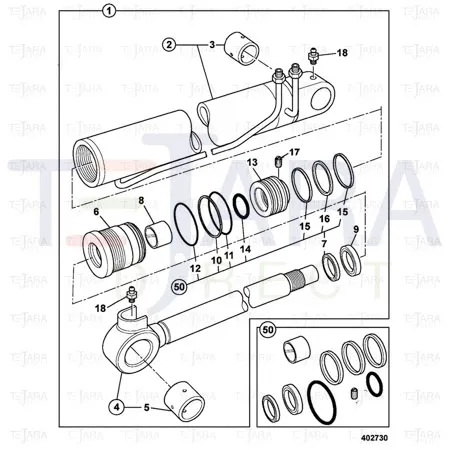 JCB Part No.# 903/20418, KIT SEAL - JCB Spare Parts