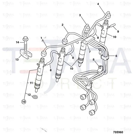 JCB Part No.# 17/921601, NOZZLE - JCB Spare Parts