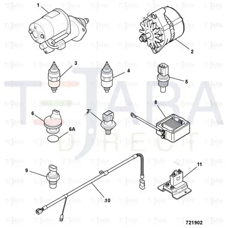JCB Part No.# 714/40388, Alternator Assy - JCB Spare Parts