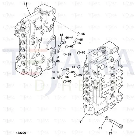 JCB Part No.# 25/221702, SEAL O RING - JCB Spare Parts