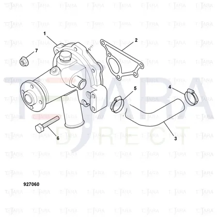 JCB Part No.# 02/630879, Hose - JCB Spare Parts