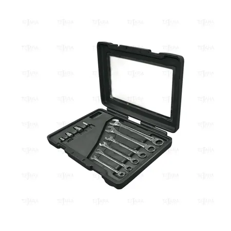 SET OF 6 MASTERGEAR COMBINATION RATCHET WRENCHES 8-19 MM - EGA Master