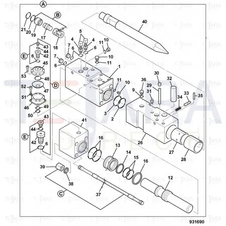JCB Part No.# 332/A3879, Pin - JCB Spare Parts