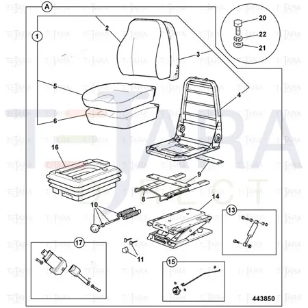 JCB Part No.# 40/910659, KIT DAMPER - JCB Spare Parts