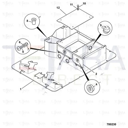 JCB Part No.# 331/25505, AIR VENT X300 - JCB Spare Parts