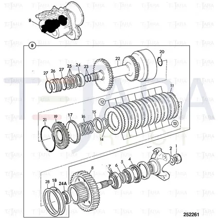 JCB Part No.# 828/00412, SEAL-'O' RING-200-141-447 - JCB Spare Parts