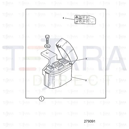 JCB Part No.# 817/04752, DECAL FUSE BOX - JCB Spare Parts