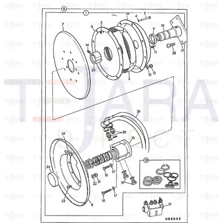 JCB Part No.# 190/20124, HOSE -TWIN 4900MM - JCB Spare Parts