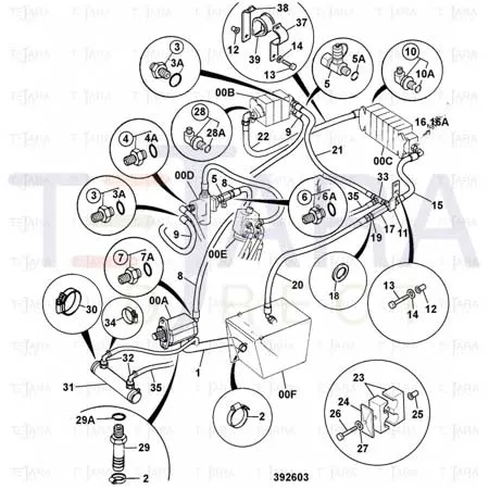 JCB Part No.# 637/33400, HOSE 1BSP 500mm - JCB Spare Parts